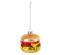 Feeric Lights et Christmas - Sujet Hamburger Verre d.8cm doré