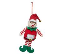 Feeric Lights et Christmas - Sujet Lutin avec étiquette nom 20cm Polyester garçon