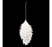 Feeric Lights et Christmas - Sujet Pomme de pin irisée 13cm Blanc