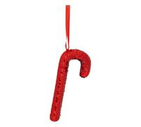 Feeric Lights et Christmas - Sujet Sucre d'orge Sequins polystyrène h.20cm Rouge