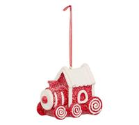 Feeric Lights et Christmas - Sujet Train Cookie résine h.10cm Rouge et Blanc