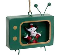 Feeric Lights et Christmas - Suspension de Sapin Personnage en métal 9 cm - Vert