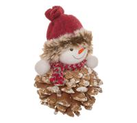 Feeric Lights et Christmas - Suspension de Sapin Personnage en Pomme de pin avec Bonnet 11 cm - Modèle a