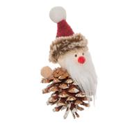 Feeric Lights et Christmas - Suspension de Sapin Personnage en Pomme de pin avec Bonnet 11 cm - Modèle b