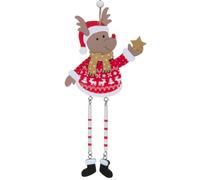 Feeric Lights et Christmas - Suspension de Sapin Personnage Jambes Pendantes en Bois 22 cm - Modèle b