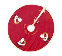 Feeric Lights et Christmas - Tapis de Sapin père noël en Feutrine Rouge d90cm