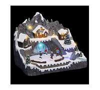 Feeric Lights & Christmas - Village de noël étang gelé animé/Musical 13 LED + transfo