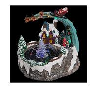 Feeric Lights et Christmas - Village de noël Fontaine père noël et traineau 20 LED + transfo