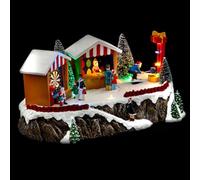 Feeric Lights et Christmas - Village de noël Jeu mailloche animé/Musical 15 LED + transfo