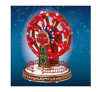 Village de Noël manège à roue animé/musical 24 LED à piles Atmosphera createur d'interieur