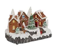 Village de Noël pain d'épices animé/musical 25 LED + transfo Feeric lights & christmas