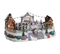 Village de Noël patinoire animé/musical 24 LED + transfo Feeric lights & christmas