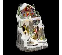 Feeric Lights et Christmas - Village de noël père noël grimpeur animé 17 LED + transfo
