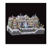 Village de Noël restaurant de ville 33 LED blanc chaud + transfo Feeric lights & christmas