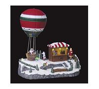 Village de Noël stand mongolfière animé 9 LED à piles Feeric lights & christmas