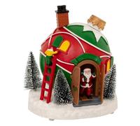 Feeric Lights et Christmas - Village Lumineux Maison Boule père noël 4 LED Musical