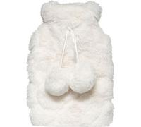 Feeric Lights & Christmas – Bouillotte en pilou – 2 pompons – 15 x 22 cm – 280 ml – Blanc ivoire