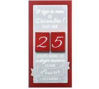 Féérie Lights & Christmas - Calendrier de l'Avent en bois à suspendre Jeanne - Rouge - Jeanne La nostalgie revisitée Rouge G