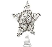 Féérie Lights & Christmas - Cimier pour sapin de Noël - 51 x 47 cm - Blanc et beige Blanc G