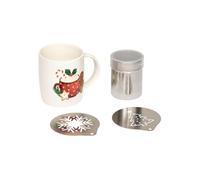 Féérie Lights & Christmas - Coffret Mug de Noël avec pochoirs et saupoudreuse