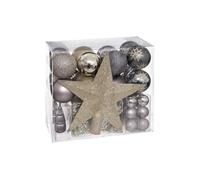 Féérie Lights & Christmas - Coffrets Décoration sapin de Noël 44 pièces - Champagne et Violet