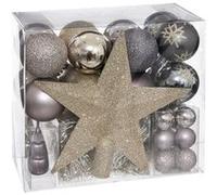 Féérie Lights & Christmas - Coffrets Décoration sapin de Noël 44 pièces - Champagne et Violet Or G