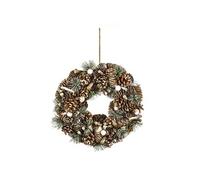 Couronne de Noël "Bois" 34cm Vert & Naturel