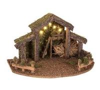 Féérie Lights & Christmas - Crèche traditionnelle de Noël vide - LED - 38 x 22 cm