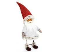 Féérie Lights & Christmas Décoration de Noël Comptoir Père Noël - H. 35 cm - Rouge