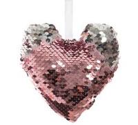 Féérie Lights & Christmas - Décoration pour sapin de Noël Sequin - Coeur - Rose - Sarah B Rose G