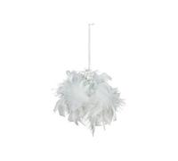 Féérie Lights & Christmas - Décoration sapin de Noël design plume Dahlia - Blanc - Dahlia