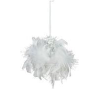 Féérie Lights & Christmas - Décoration sapin de Noël design plume Dahlia - Blanc - Dahlia Blanc G