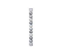 Féérie Lights & Christmas - Kit de Décoration pour sapin de Noël - 12 Boules - Argent et blanc - Fantasy Argent G