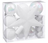 Féérie Lights & Christmas - Kit de décorations pour sapin de noël - 18 Pièces - Blanc Blanc G
