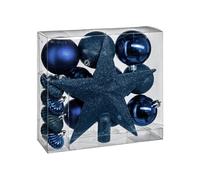 Féérie Lights & Christmas - Kit de décorations pour sapin de noël - 18 Pièces - Bleu nuit - La maison des couleurs