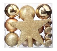 Féérie Lights & Christmas - Kit de décorations pour sapin de noël - 18 Pièces - Or