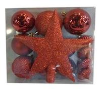 Féérie Lights & Christmas - Kit de décorations pour sapin de noël - 18 Pièces - Rouge Rouge G