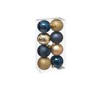 Féérie Lights & Christmas - Kit de décorations pour sapin de noël - 8 Pièces - Bleu et or - La maison des couleurs