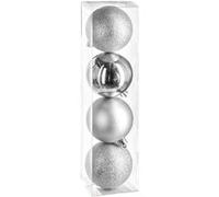 Féérie Lights & Christmas - Kit Décoration pour sapin de Noël - 4 Pièces - Argent - La maison des couleurs Argent G