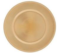 Féérie Lights & Christmas - Lot de 12 assiettes de présentation CHAMONIX - Or - Chamonix Or