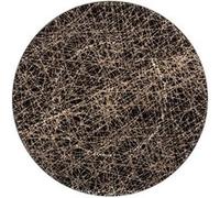 Féérie Lights & Christmas - Lot de 12 assiettes de présentation LIGNES - Noir et or - Lignes Noir