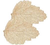 Féérie Lights & Christmas - Lot de 2 sets de table motif feuille - 47 x 36 cm - Doré