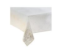 Féérie Lights & Christmas - Nappe de Noël motifs Léopard - L. 140 x l. 360 cm - Blanc et doré - La maison des couleurs