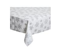 Féérie Lights & Christmas - Nappe flocons de Noël Fantasy - L. 240 x l. 140 cm - Blanc - Fantasy