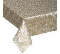 Féérie Lights & Christmas - Nappe rectangulaire à impression baroque - 140 x 360 cm - Dorée - Héritage Or G