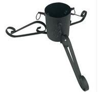 Féérie Lights & Christmas - Pied de sapin de Noël en métal Trépied - Réglable - Noir Noir G