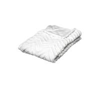 Féérie Lights & Christmas - Plaid design effet fourrure Jeanne - L. 130 x l. 160 cm - Blanc - Jeanne La nostalgie revisitée