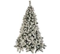 Sapin de Noël artificiel effet enneigé WINDY PEAK - H. 150 cm - Blanc