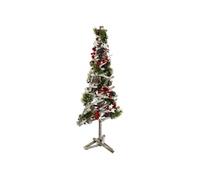 Sapin de Noël avec pieds en branches - 23 x 60 cm - Vert