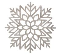 Féérie Lights & Christmas - Set de table de Noël design Flocon - Diam. 42 cm - Argent